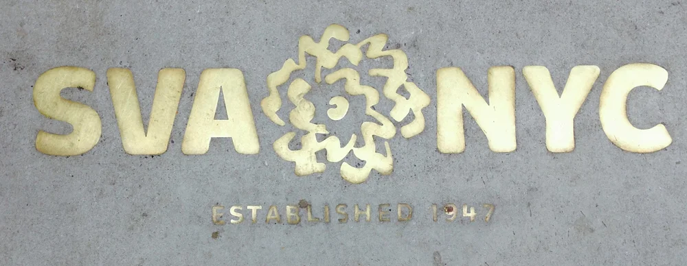 Placed in sidewalk on 21st street, in brass lettering, for posterity.
