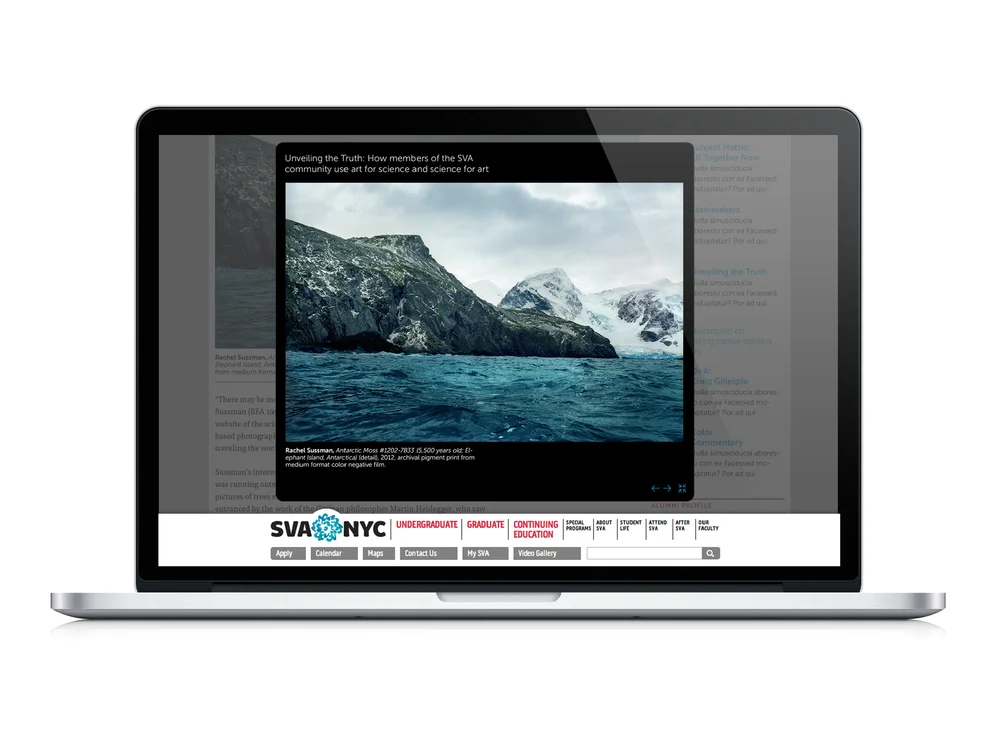 Another nice feature was a bigger and better visual storytelling gallery viewer.