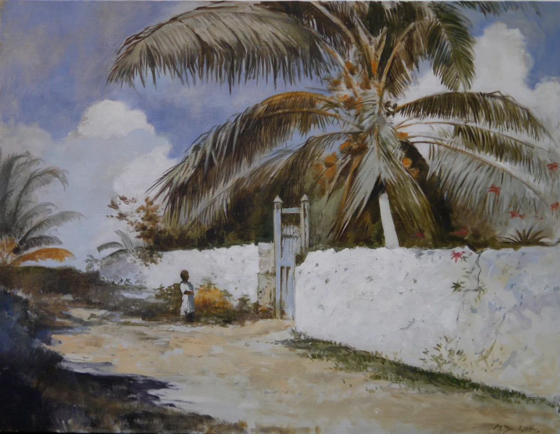 Hommage to Winslow Homer "A Garden in Nassau"