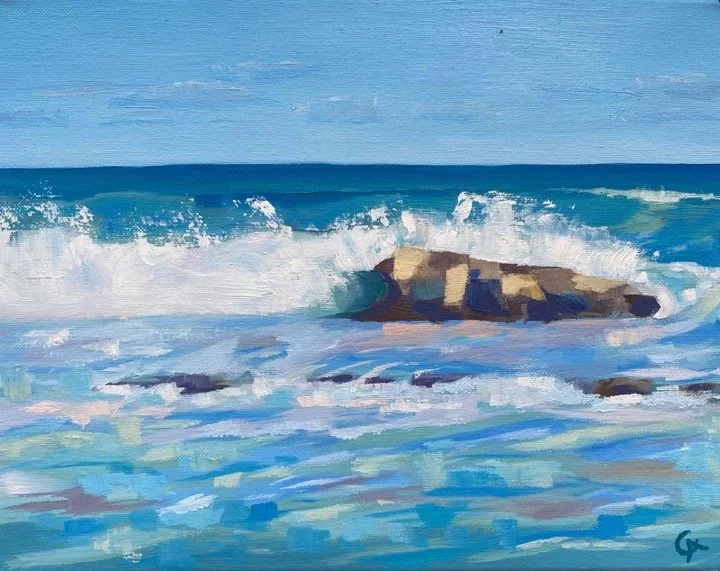 WAVES BREAKING AT UNICORN CAY BEACH, 2024