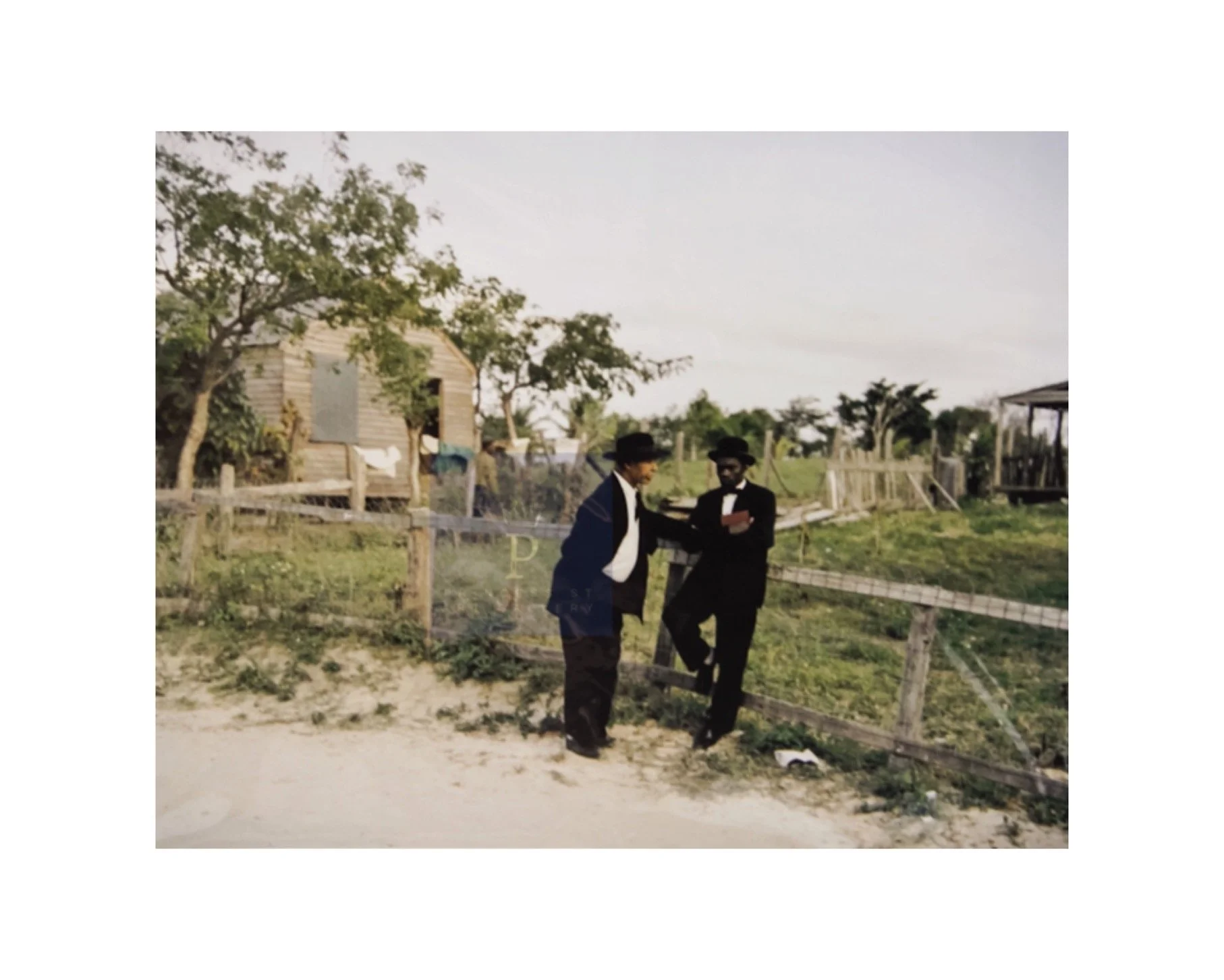 Men Visiting By The Fence, 1961
