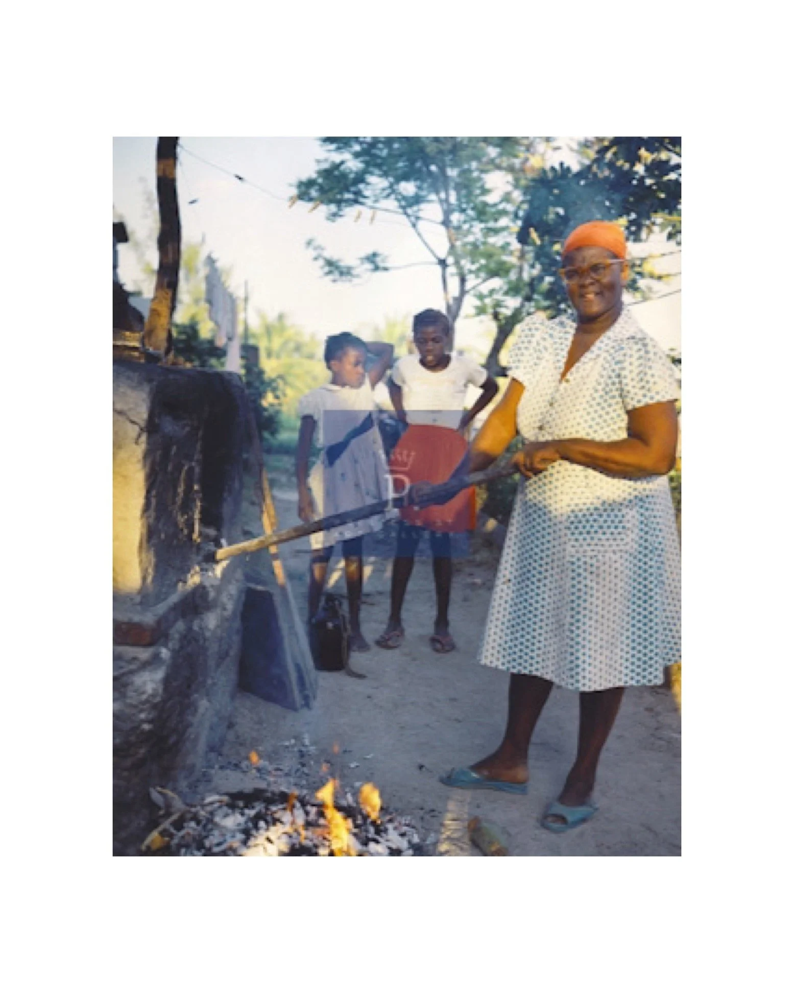 ''Naomi Fisher Baking Bread", 1960