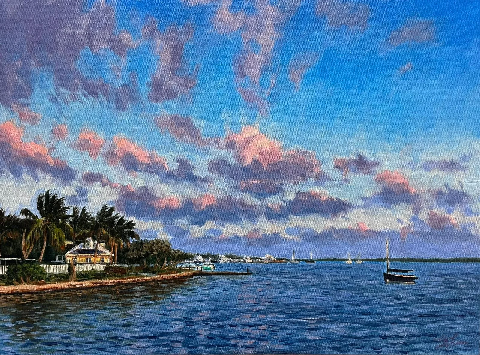PINK CLOUDS AND BAYSIDE COTTAGES, 2025