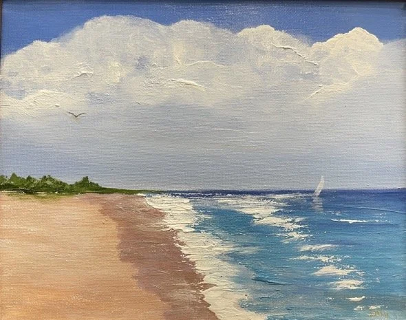 Pink Sands Beach w/ Sailboat (PSG26-1)