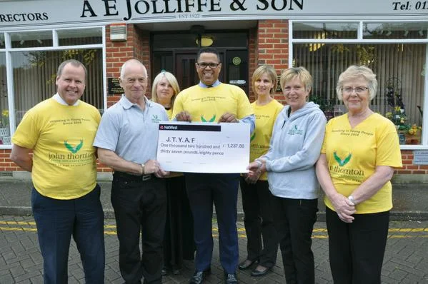 £1,200 raised by Douch Family Funeral Directors