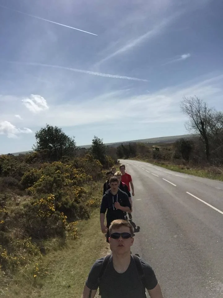 Pushing it out back to the ferry, about 19 miles in...