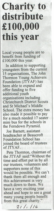 Charity to distribute £100,000 this year