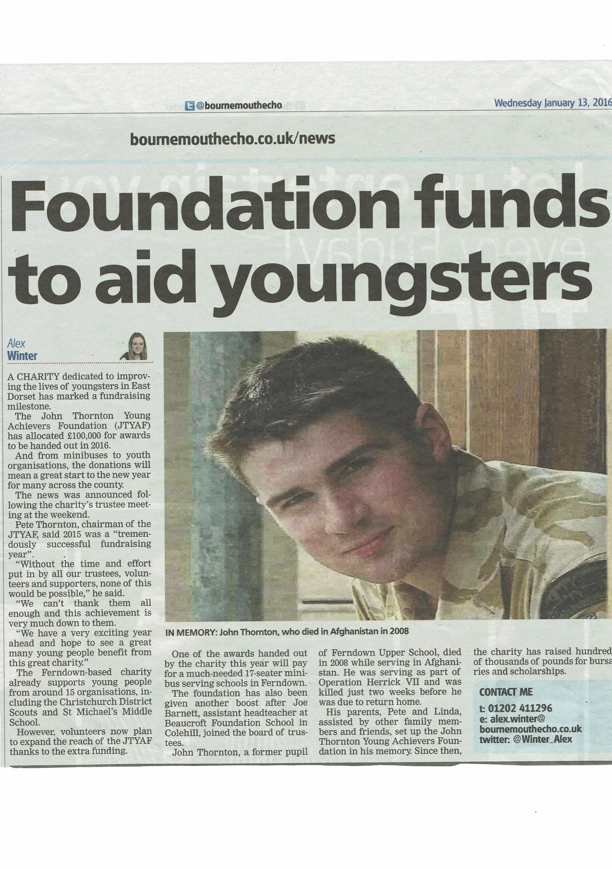Foundation funds to aid youngsters