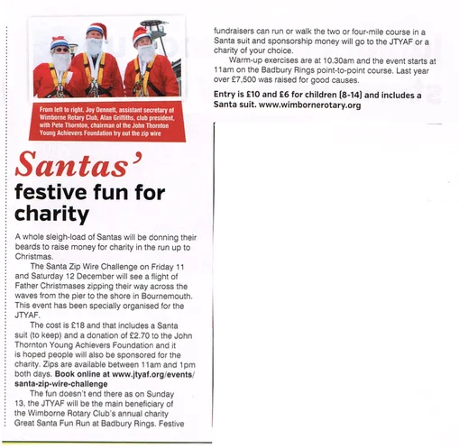 Santas festive fun for charity