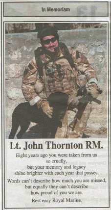 In Memory of Lt. John Thornton RM