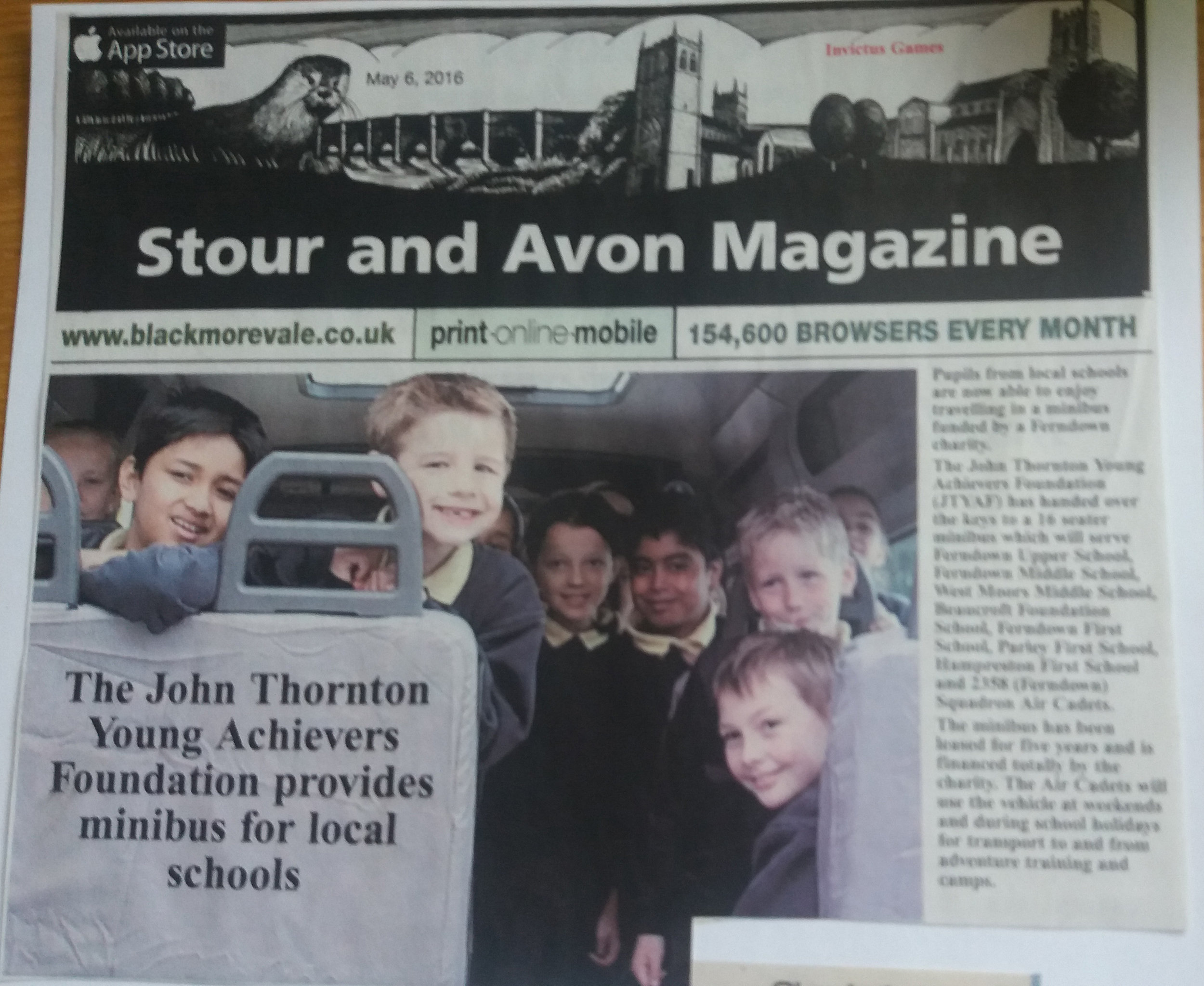 The JTYAF provides minibus for local schools