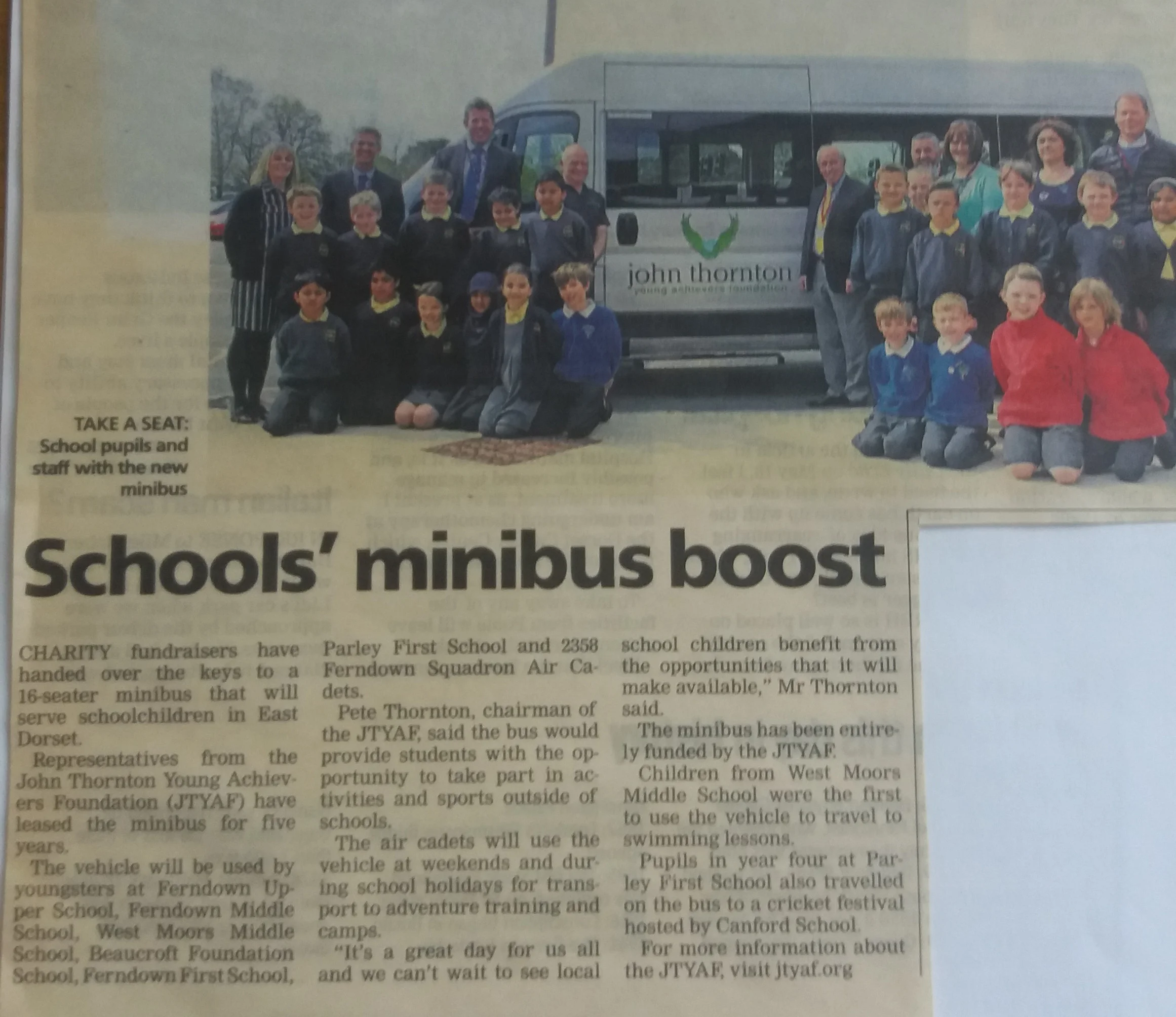 Schools' minibus boost
