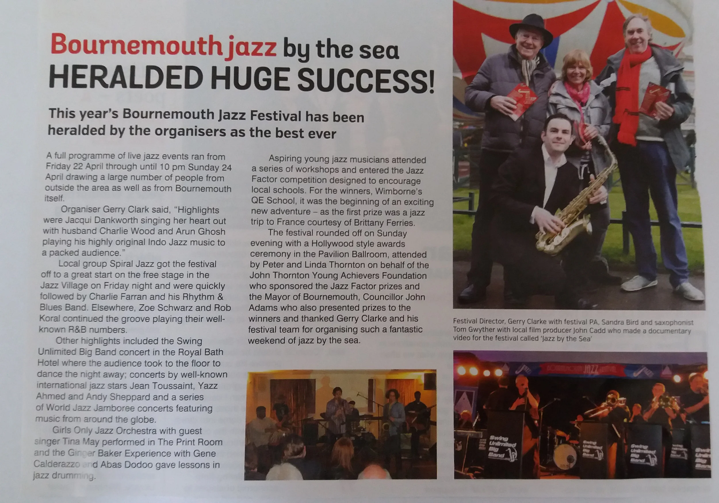 Bournemouth Jazz by the Sea Heralded huge success