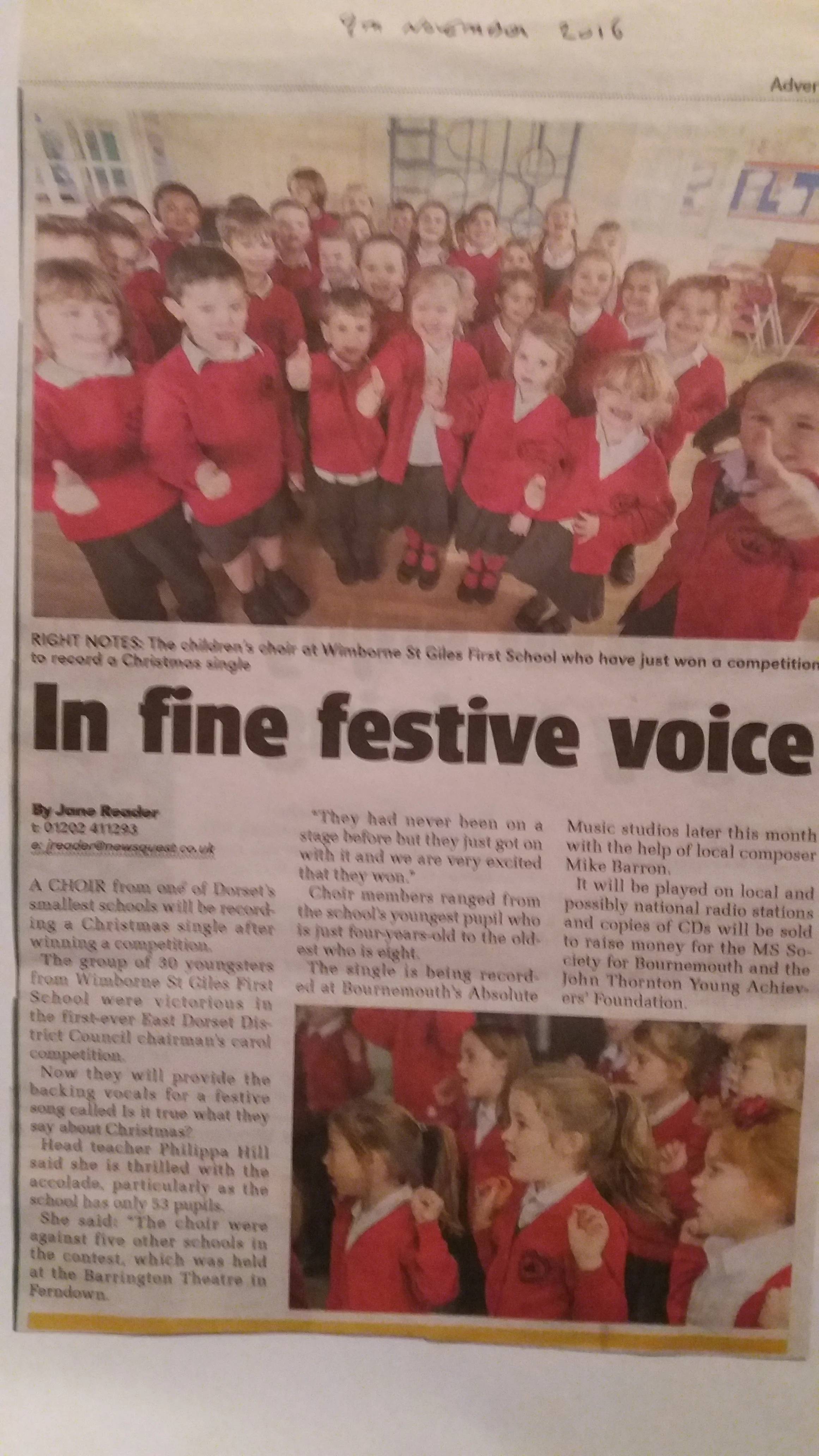 In fine festive voice