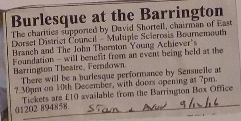 Burlesque at the Barrington