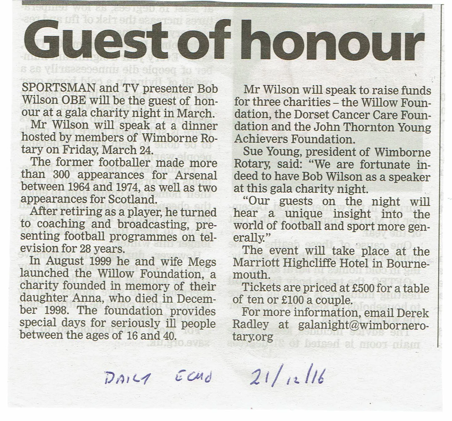Guest of Honour