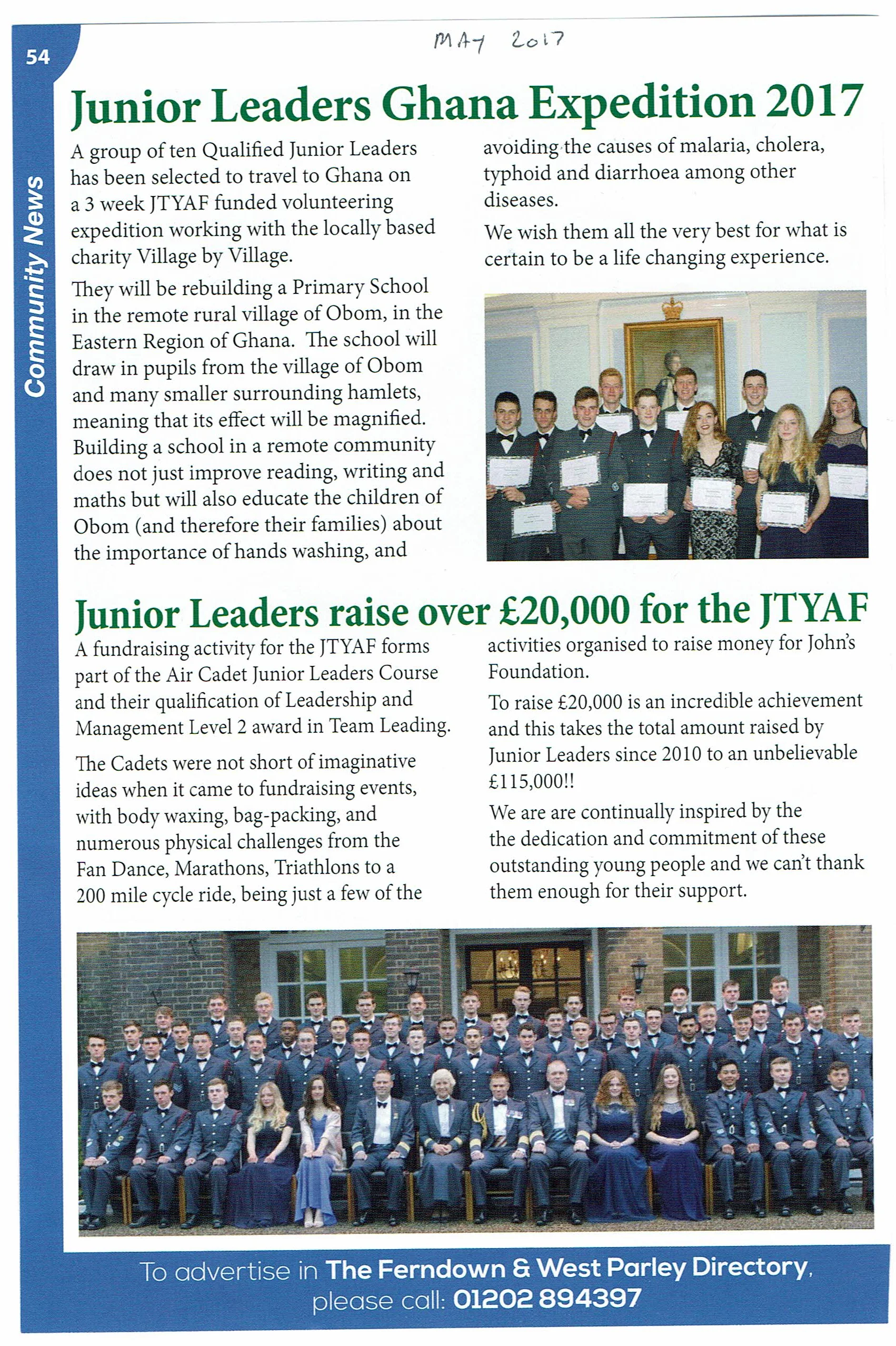 Junior Leaders Ghana Expedition 2017