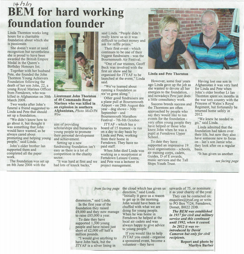 BEM for hardworking foundation founder