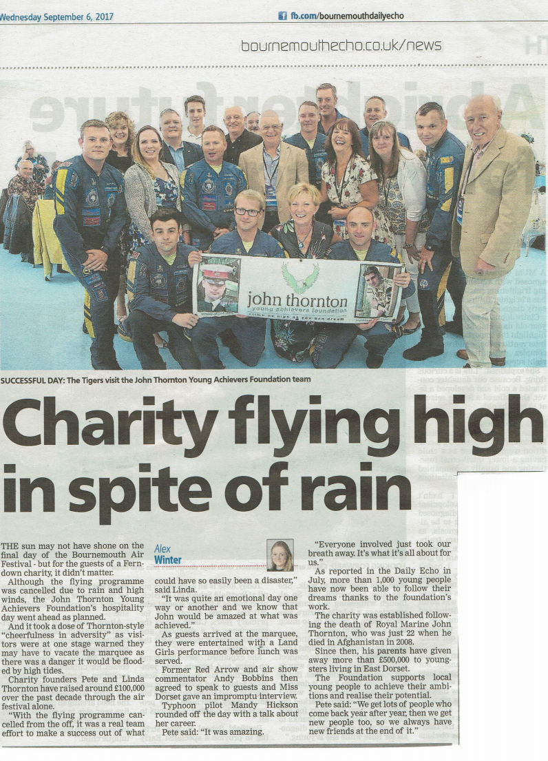Charity flying high in spite of rain