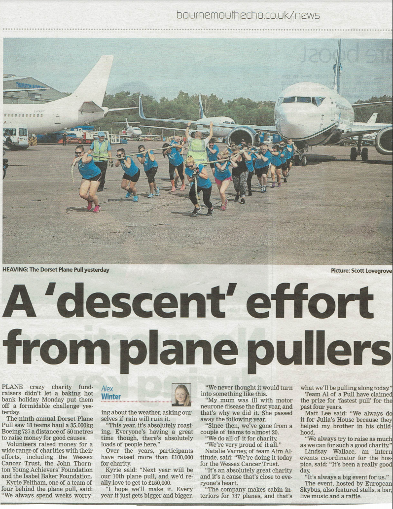 A 'descent' effort from plane pullers