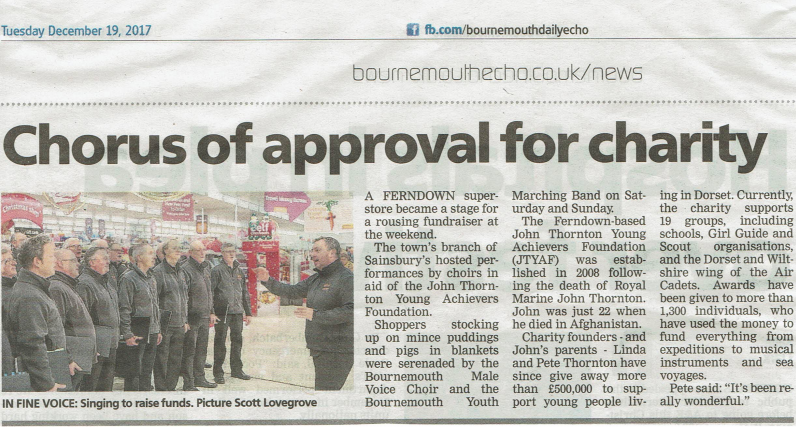 Chorus of Approval for Charity