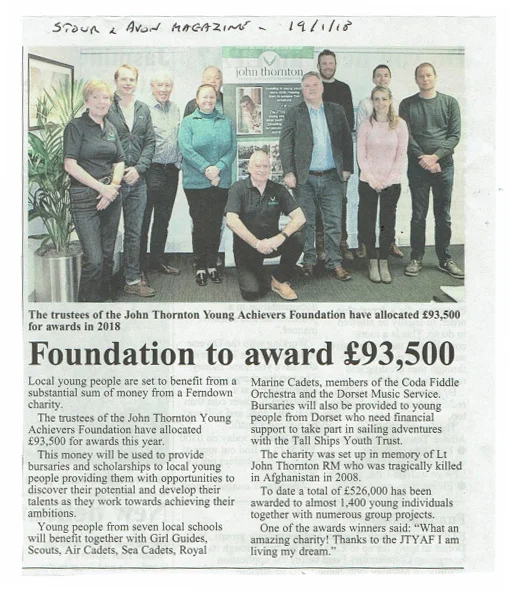 Foundation to award £93,500