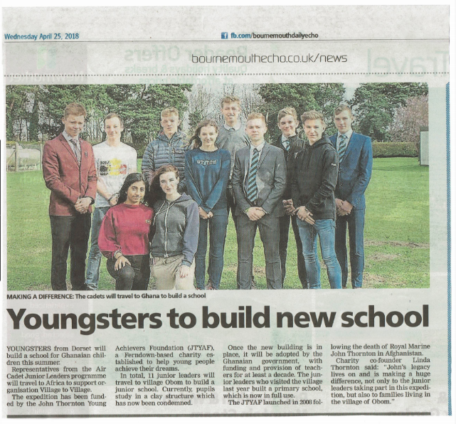 Youngster to Build New School