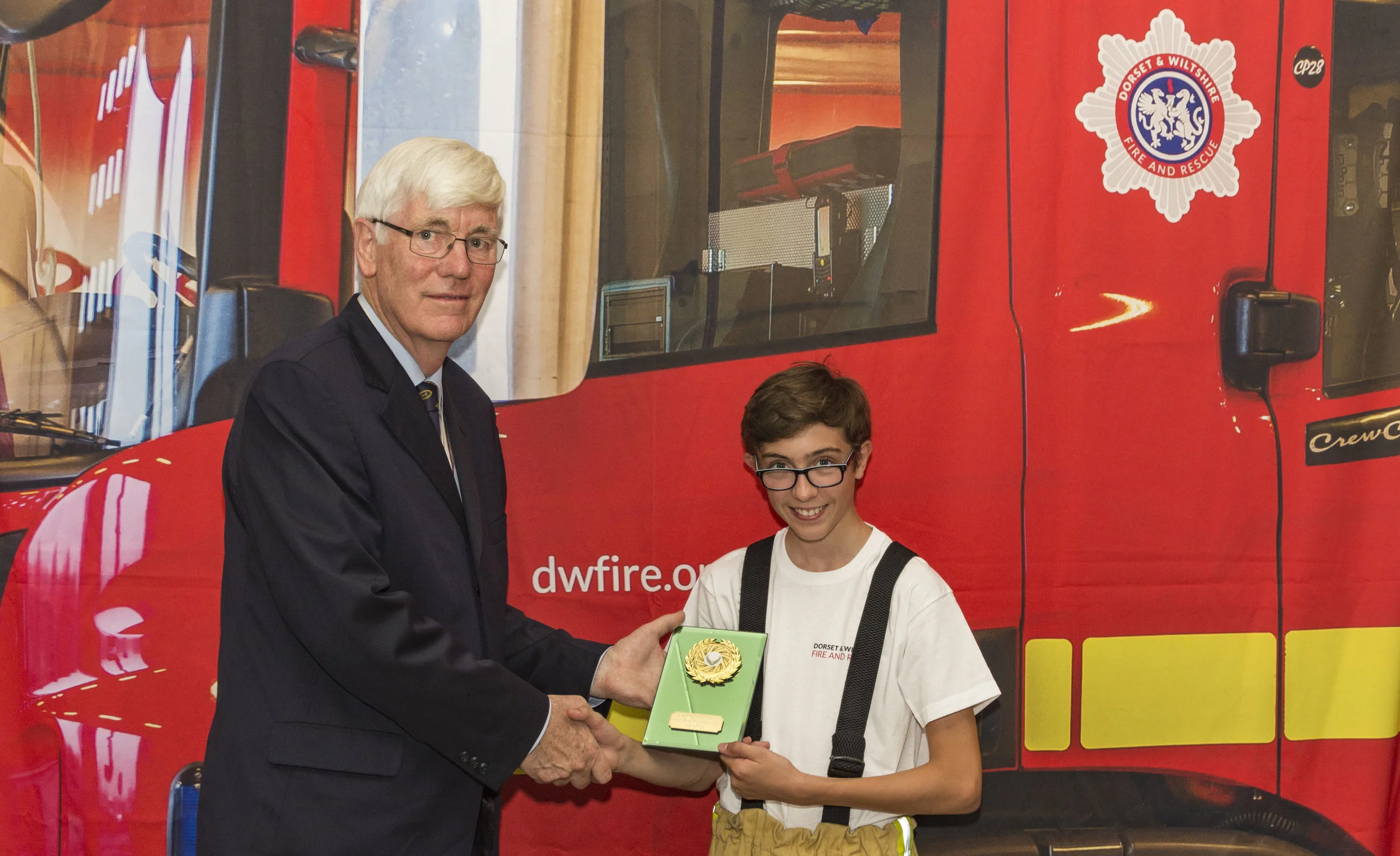 JTYAF Award for Dorset & Wilts Fire and Rescue Service Cadet
