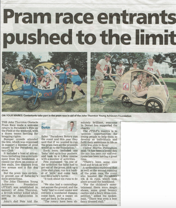 Pram Race Entrants Pushed to the Limit