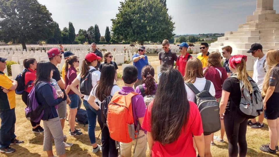 The Entire IACE Group at Tyne Cot Cemetery