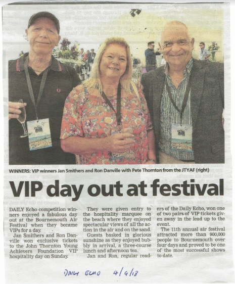 VIP Day Out at Air Festival