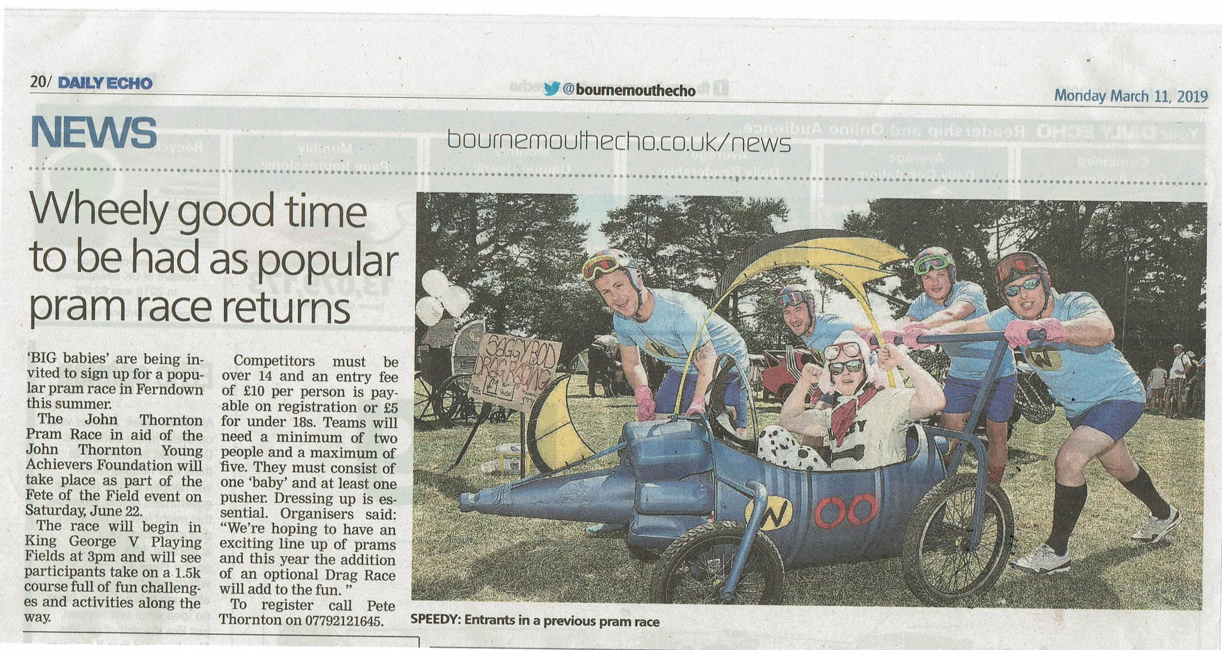 Wheely good time to be had as popular pram race returns