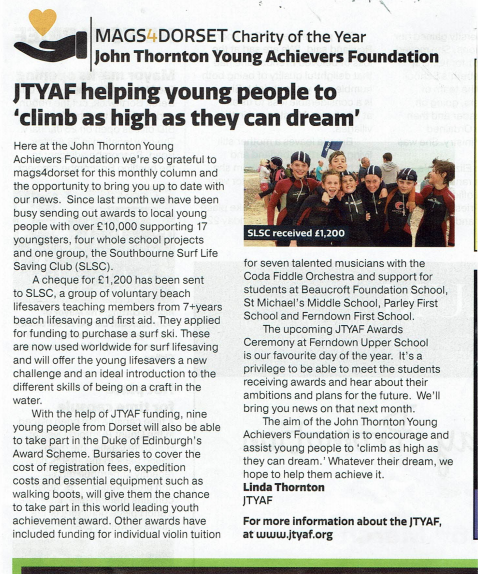 JTYAF helping young people to climb as high as they can dream
