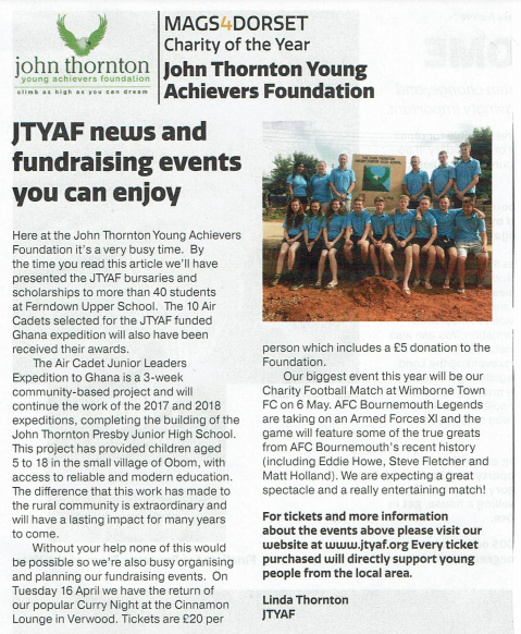 JTYAF News and Fundraising Events