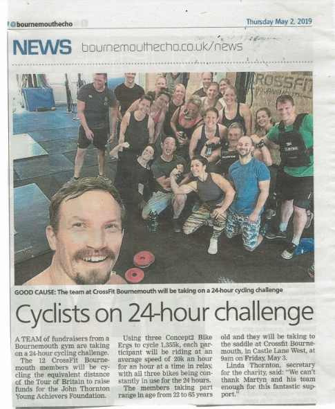 Cyclists on 24 hour challenge