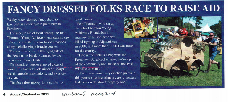 Fancy Dressed Folks Race to Raise Aid