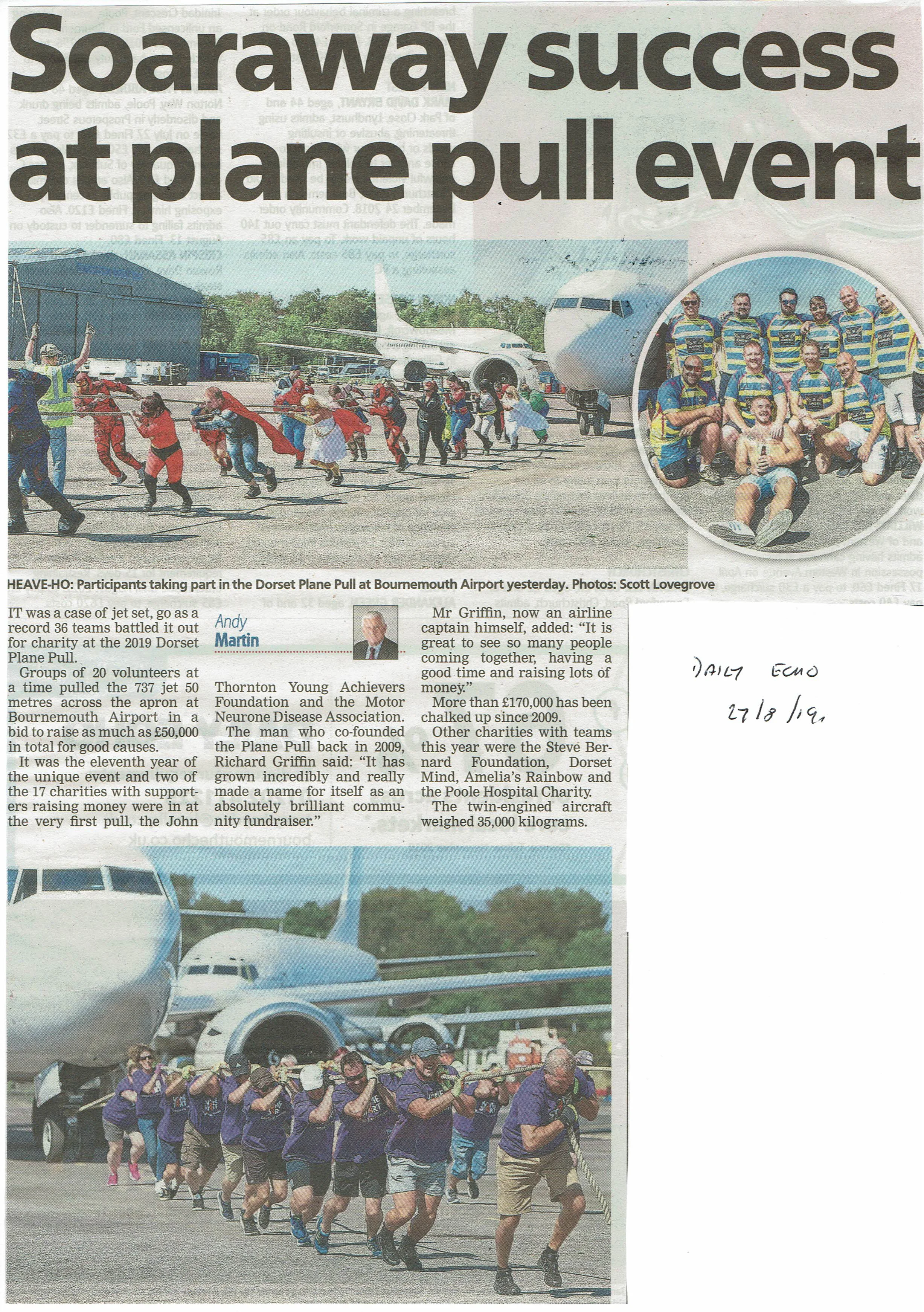 Soaraway Success at Plane Pull Event