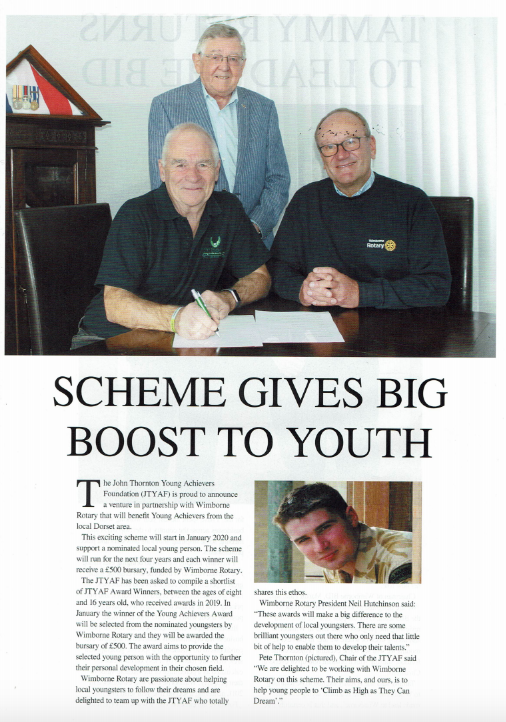 Scheme gives big boost to youth