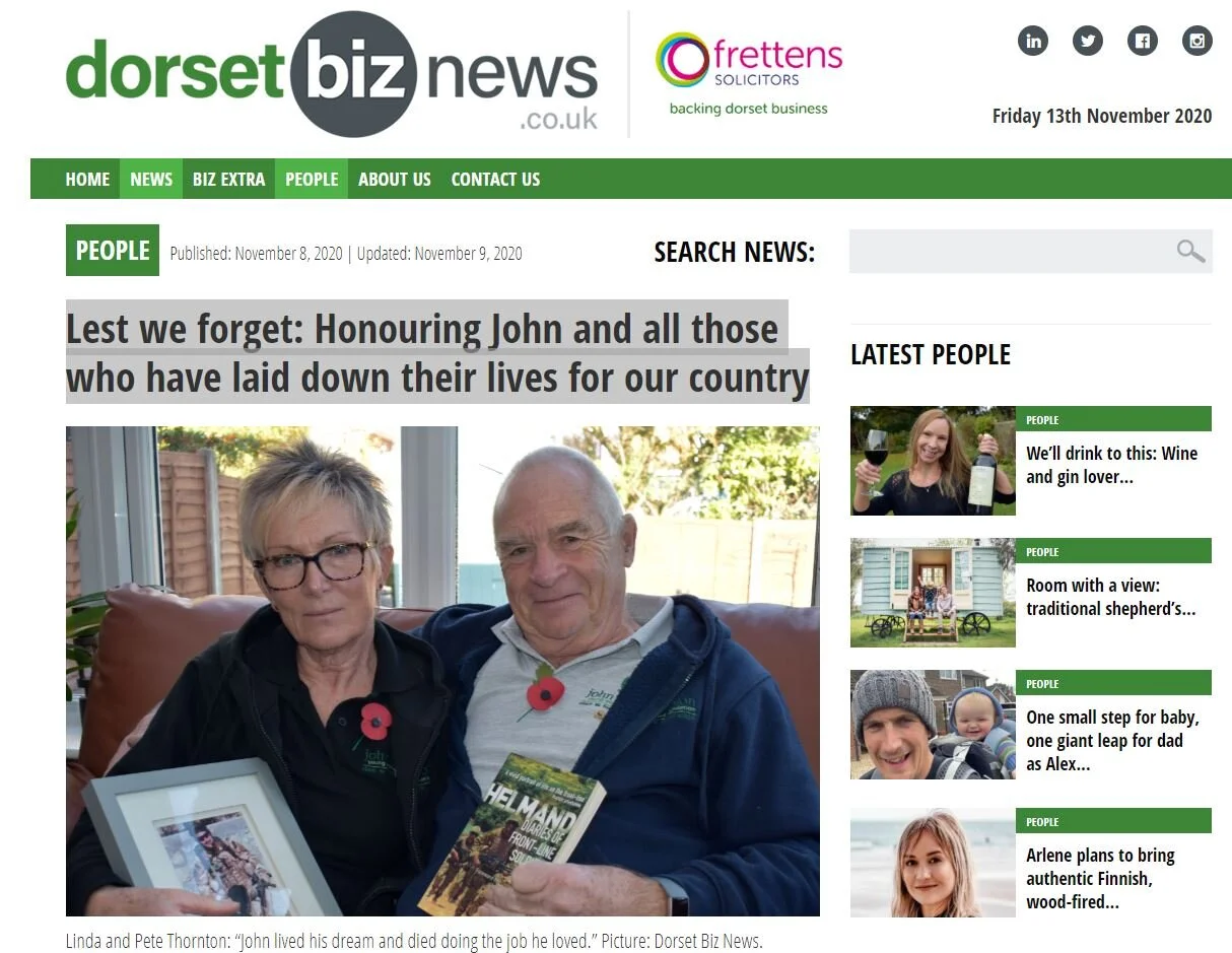 Lest we forget: Honouring John and all those who have laid down their lives for our country