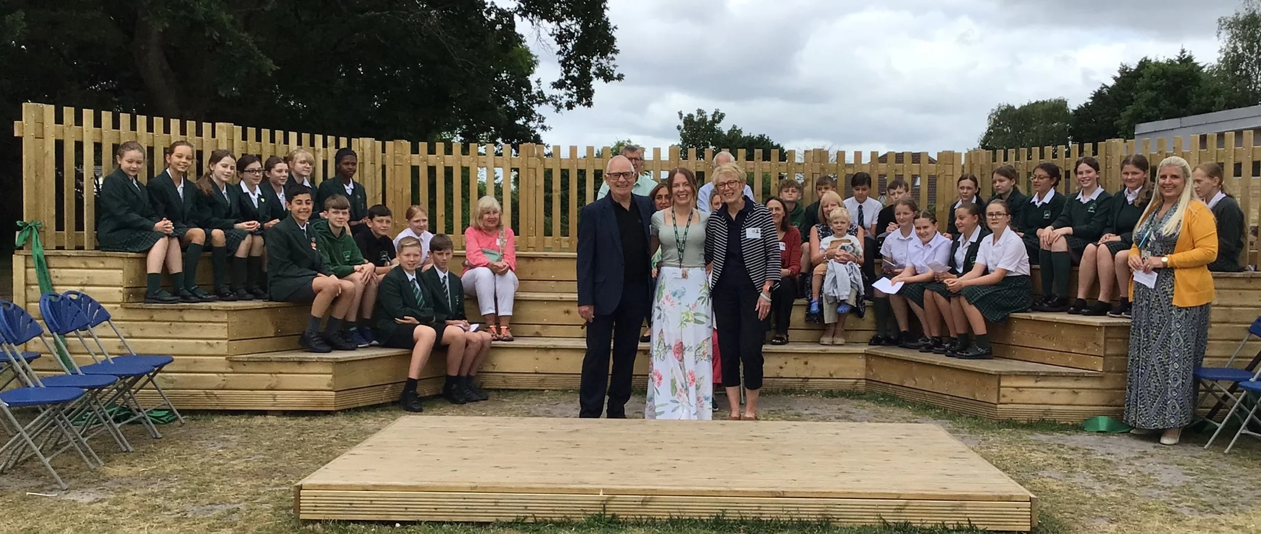 Amphitheatre for West Moors Middle School with Help from the JTYAF