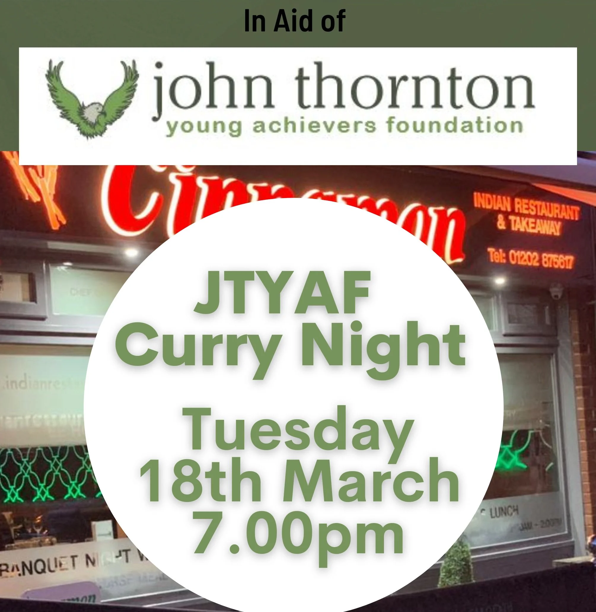 Paul's Curry Night at the Cinnamon SOLD OUT