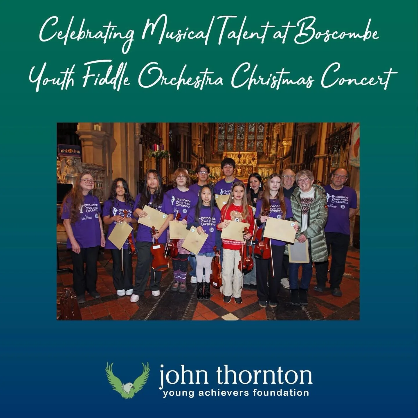 The John Thornton Young Achievers Foundation (JTYAF) was delighted to attend the Boscombe Youth Fiddle Orchestra&rsquo;s Christmas Concert 🎻 

https://www.jtyaf.org/blog/celebrating-musical-talent-at-boscombe-youth-fiddle-orchestra-christmas-concert