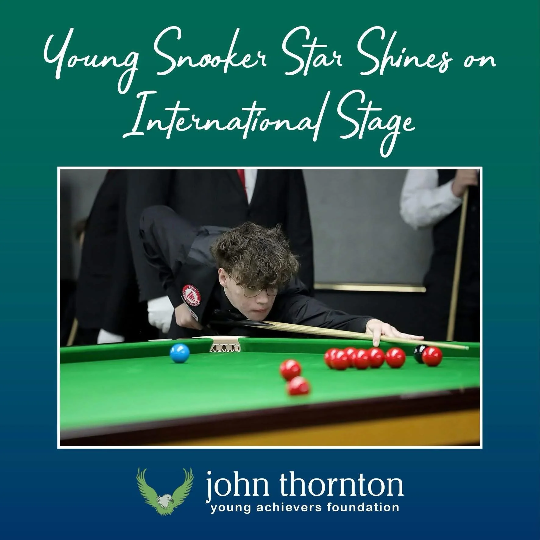 🎱 Young Snooker Star Shines on International Stage with the JTYAF Support 🎱

https://www.jtyaf.org/blog/young-snooker-star-shines-on-international-stage-with-jtyaf-support 

#Snooker #Charity #JTYAF #Dorset