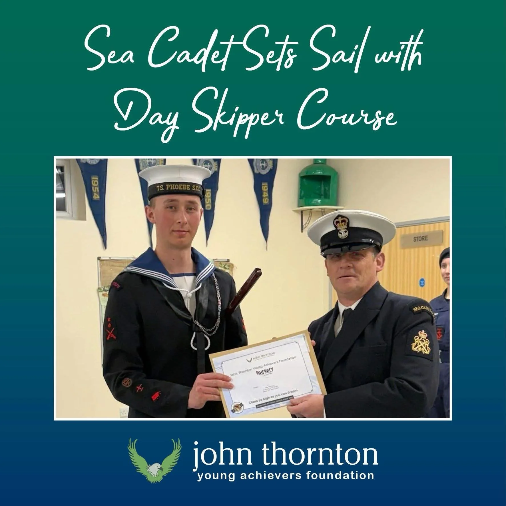 ⚓ A talented 16-year-old Sea Cadet from Bournemouth is set to achieve his Day Skipper Theory qualification, thanks to the support of JTYAF ⚓ 

https://www.jtyaf.org/blog/sea-cadet-sets-sail-with-day-skipper-course 

#Charity #JTYAF #Dorset