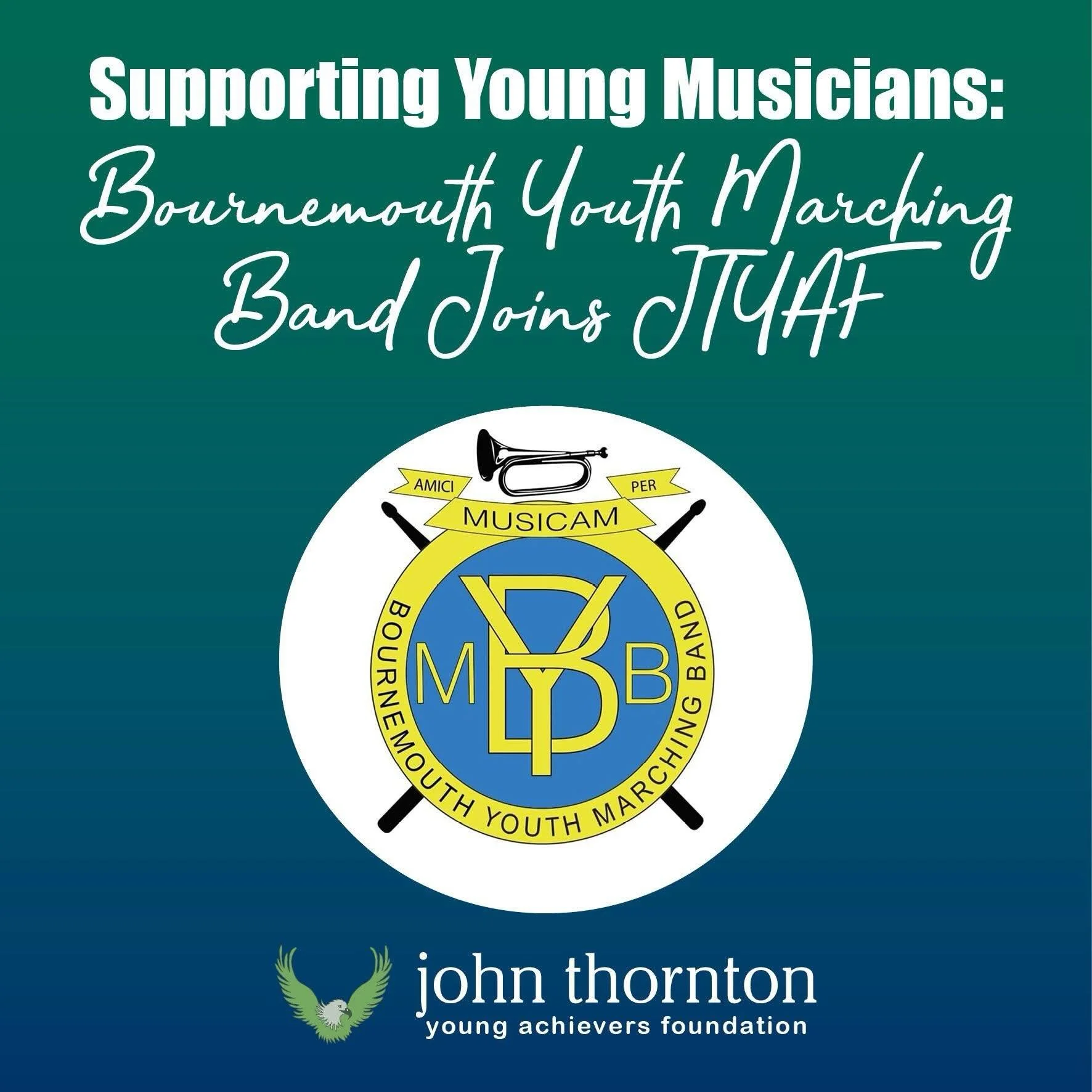 The JTYAF is proud to welcome the Bournemouth Youth Marching Band as one of their organisations of support for 2026 🎺 🥁 🎶 

https://www.jtyaf.org/blog/supporting-young-musicians-bournemouth-youth-marching-band-joins-jtyaf 

#BYMB #Charity #JTYAF #