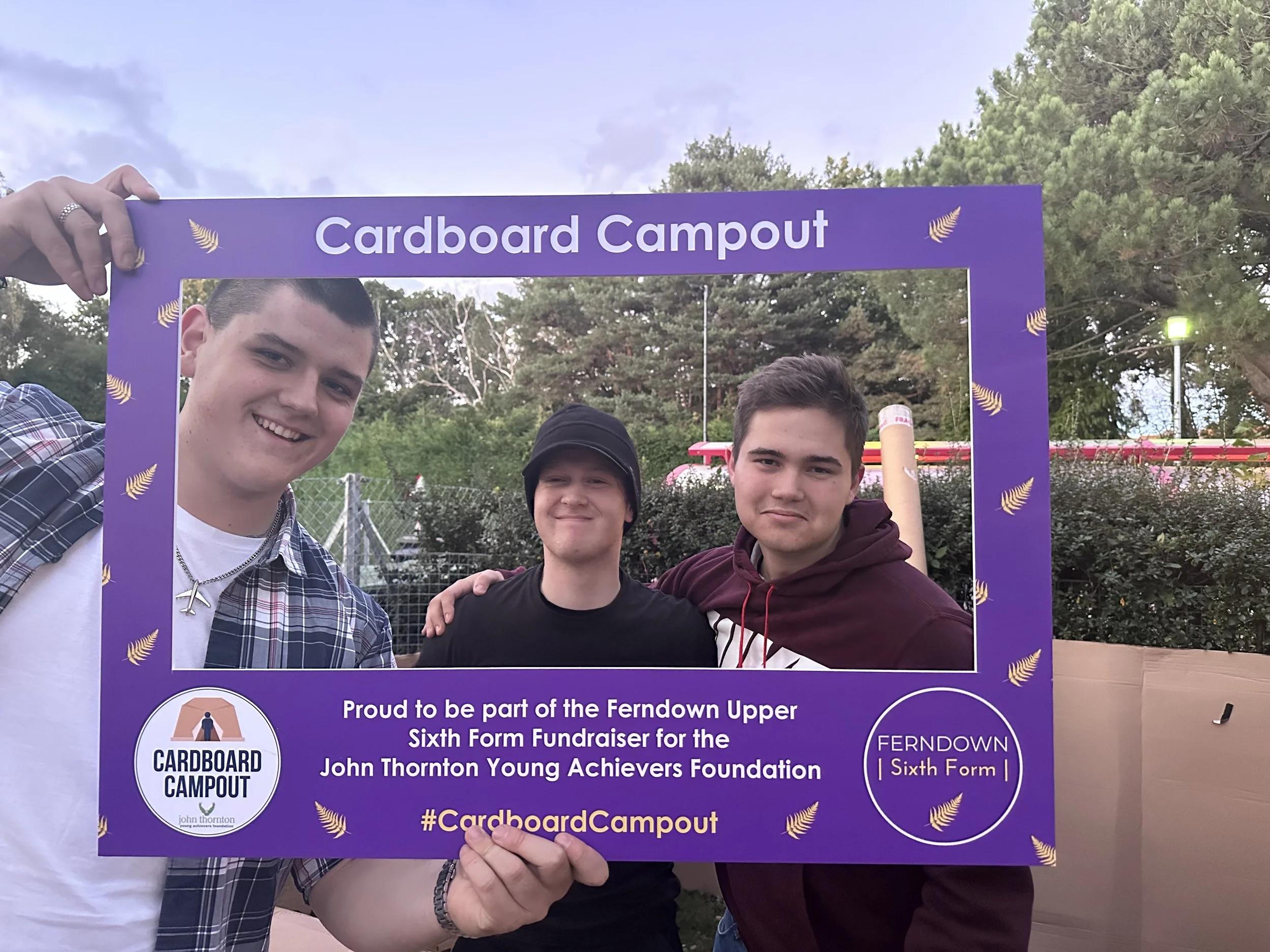 Ferndown Students raise £8,128 with Cardboard Campout Challenge