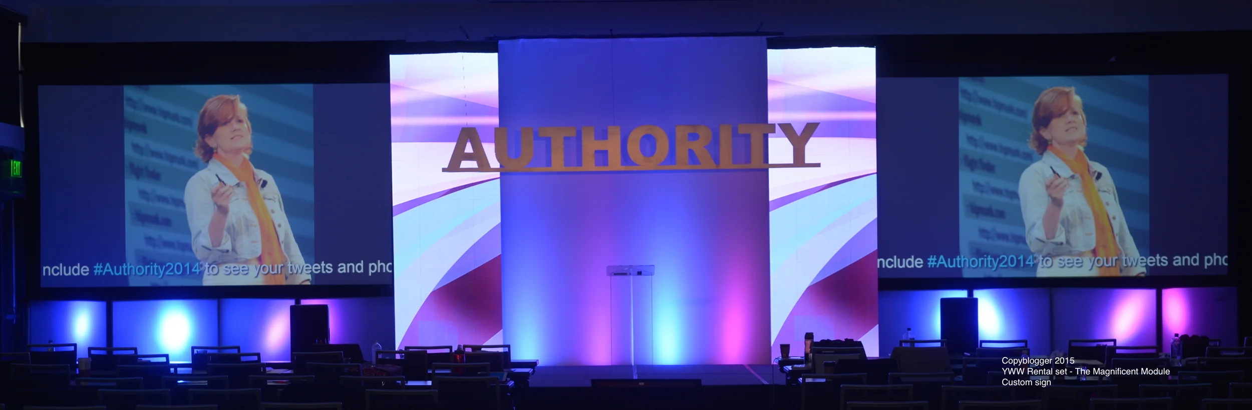 custom stage set by You Want What? Productions INC