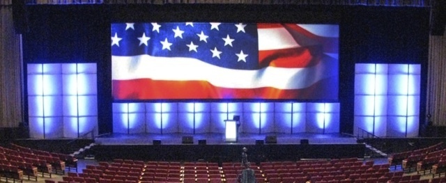 The Magnificent Module rental stage set by You Want What? Productions INC