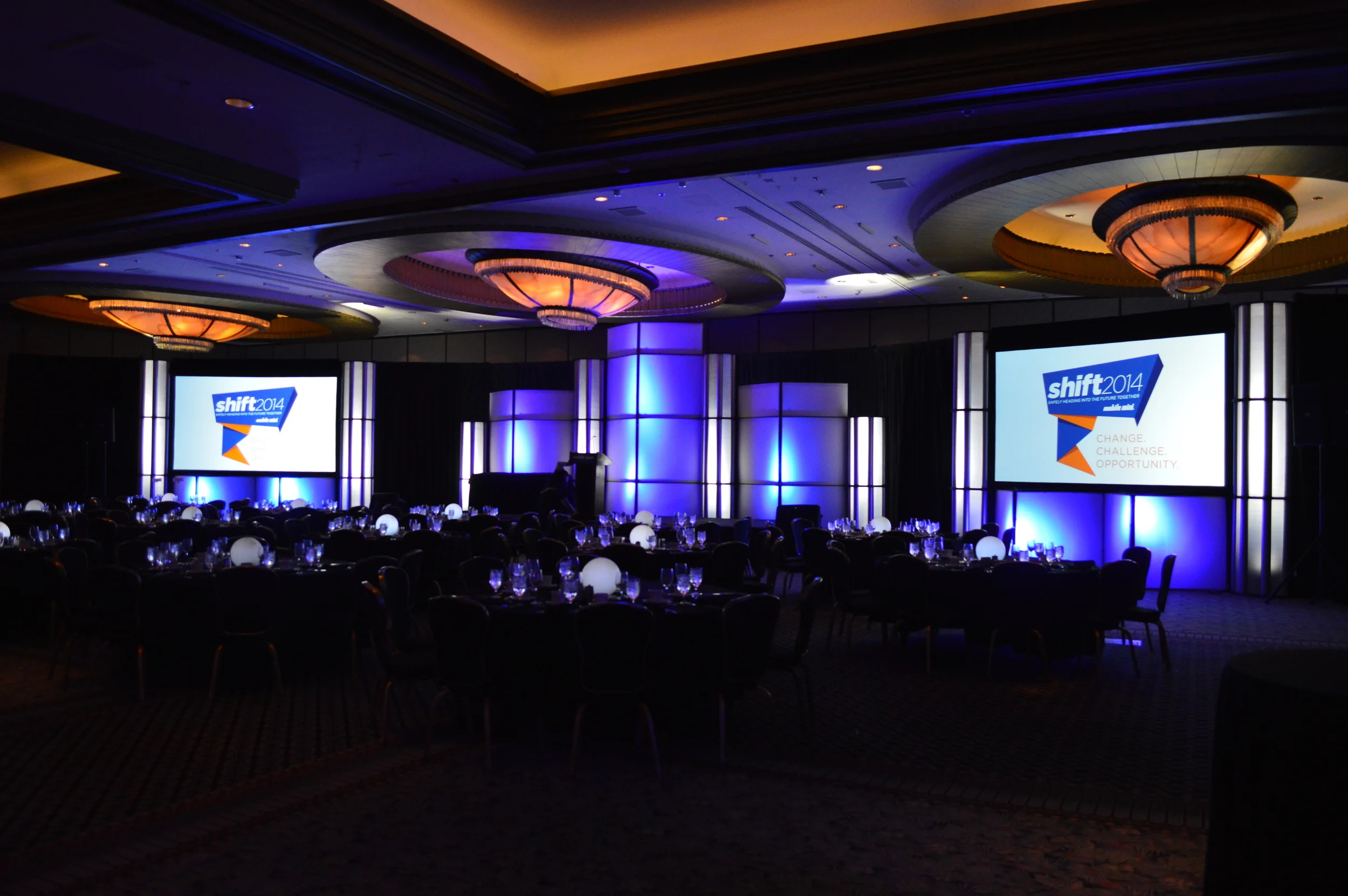 The Magnificent Module rental stage set by You Want What? Productions INC