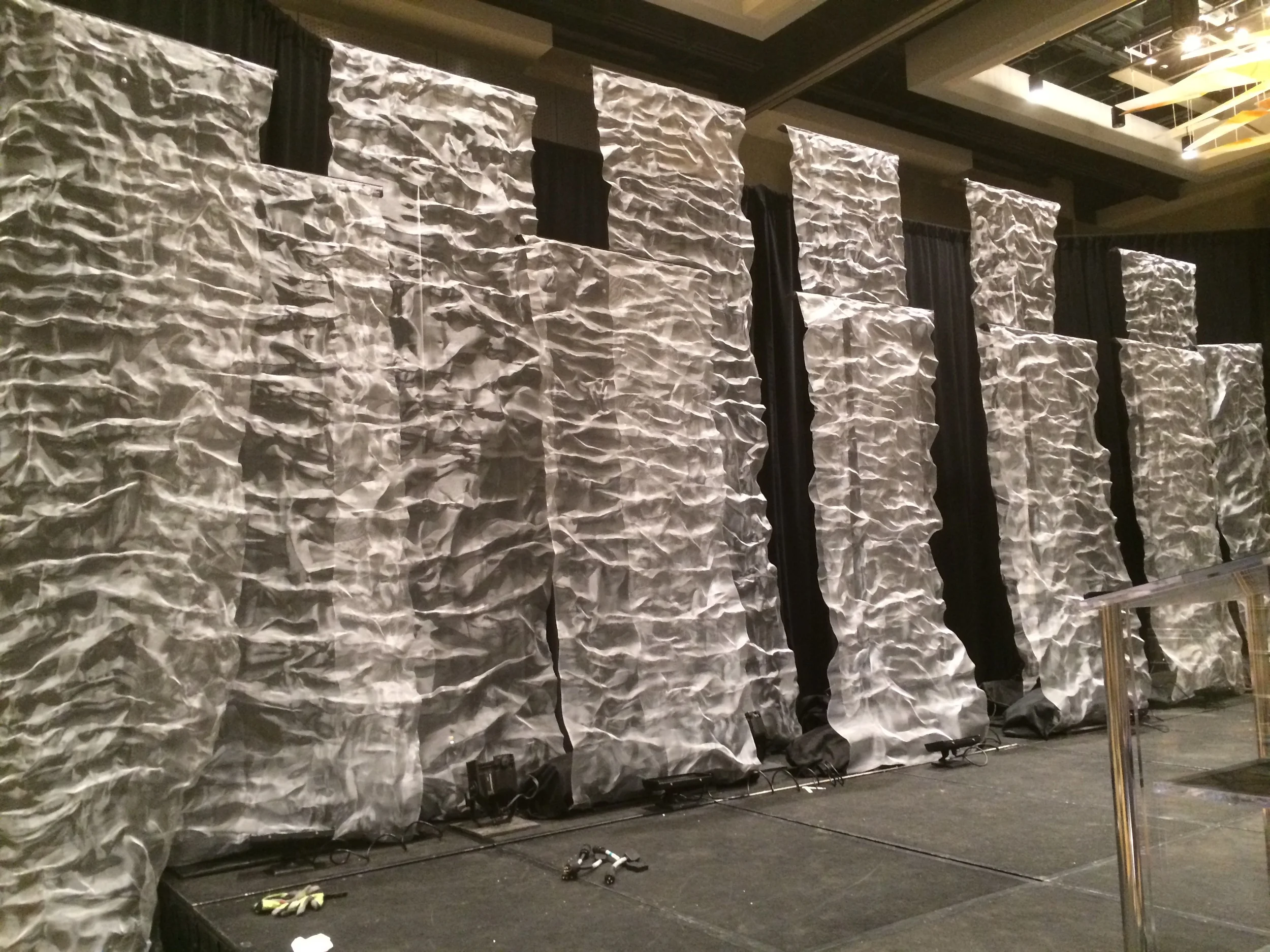The Mesh rental stage set by You Want What? Productions INC
